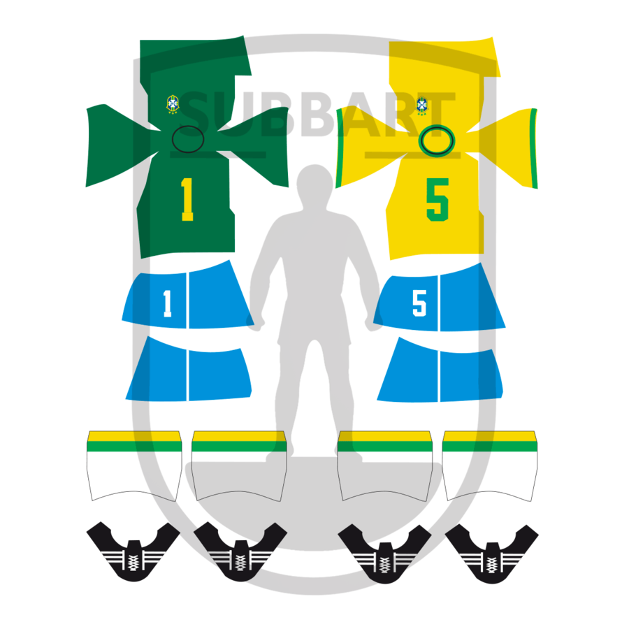 DECALS BRASILE WORLD CUP 1974