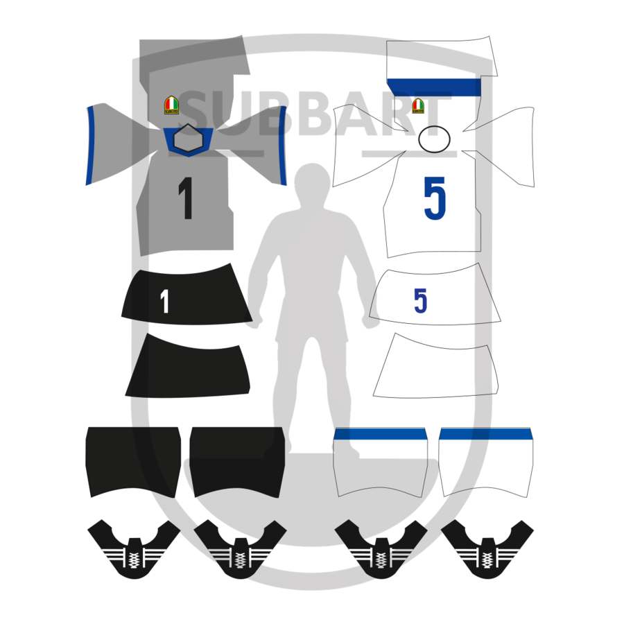 DECALS ITALIA AWAY WORLD CUP 1974