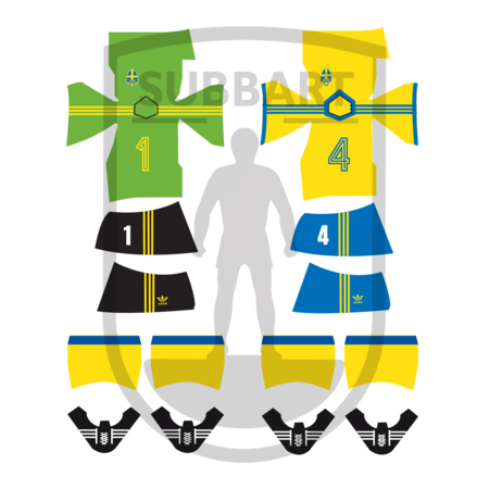 DECALS SVEZIA WORLD CUP 1974