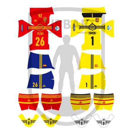 DECALS SPAGNA 2021 EUROPEO