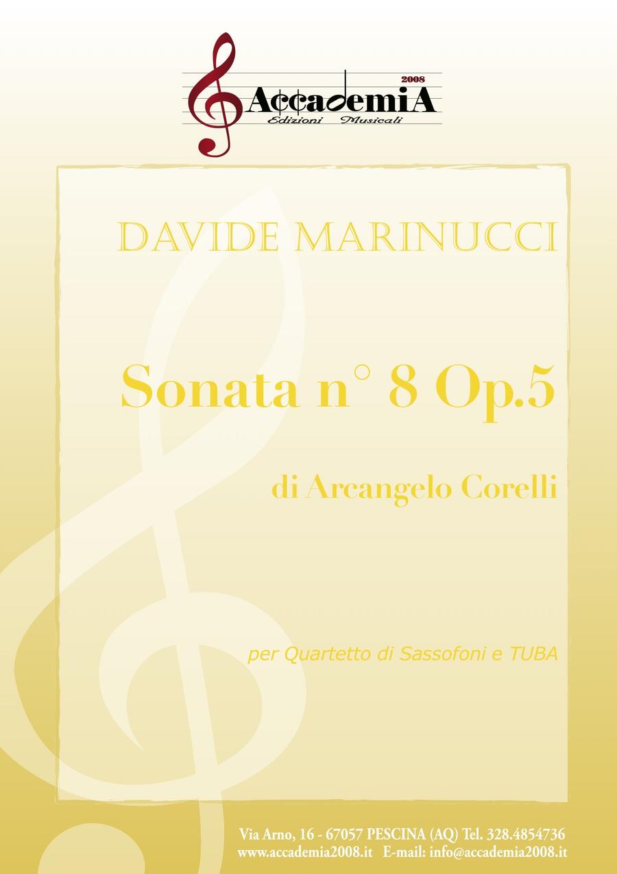 SONATA N.8 Op.5 (Quartetto di sassofoni e Tuba) - Davide Marinucci / Arcangelo Corelli