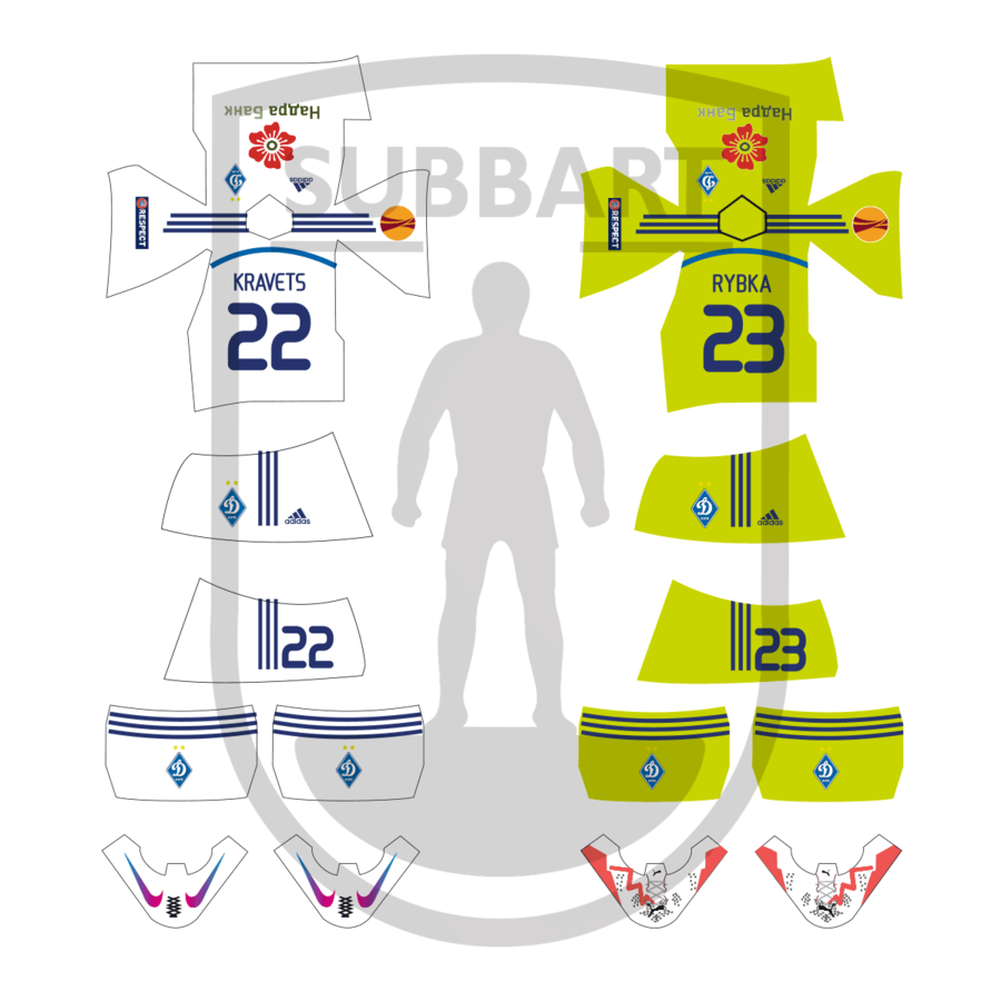 DECALS DINAMO KIEV 2014/15