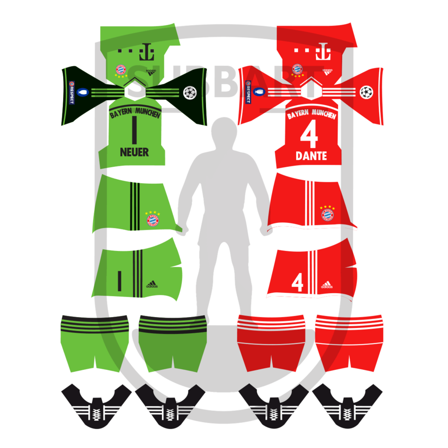 DECALS BAYERN MONACO HOME 2013/14