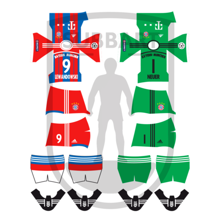 DECALS BAYERN MONACO HOME 2014/15