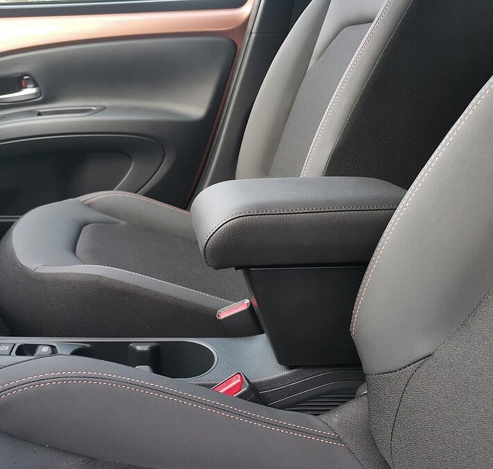 Adjustable armrest with storage for Toyota Aygo X Hybrid (2026>)