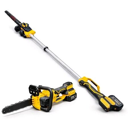 MOTOSEGA ELETTRICA 12" CON 2 BATTERIA 68V ALLUNGABILE TELESCOPICA 1 METRO