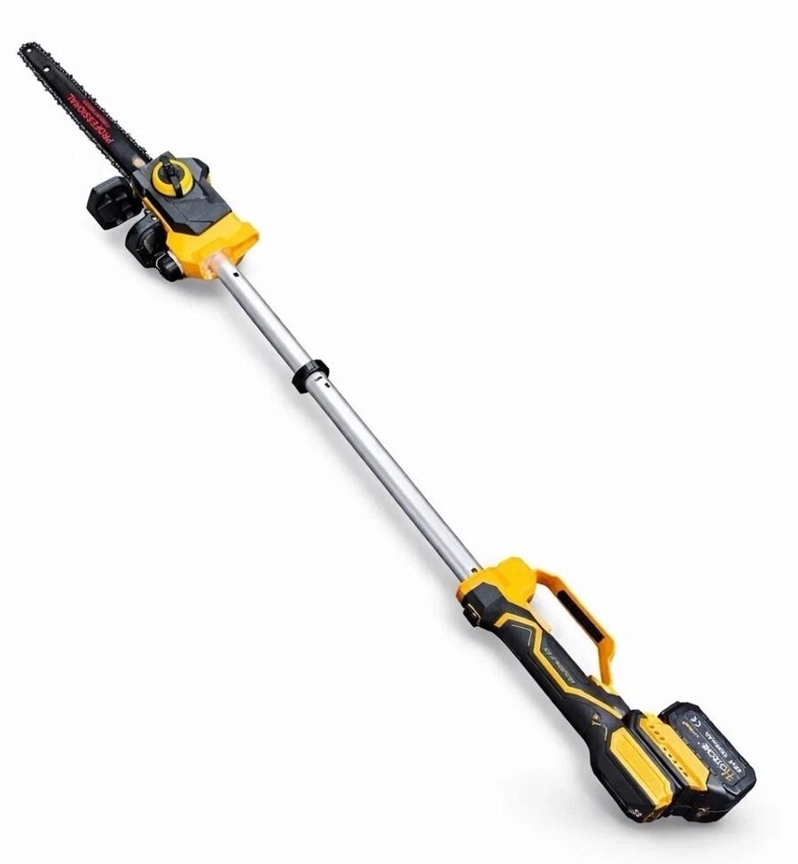 MOTOSEGA ELETTRICA 12" CON 2 BATTERIA 68V ALLUNGABILE TELESCOPICA 1 METRO