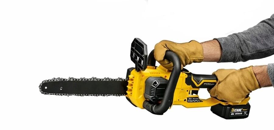 MOTOSEGA ELETTRICA 12" CON 2 BATTERIA 68V ALLUNGABILE TELESCOPICA 1 METRO