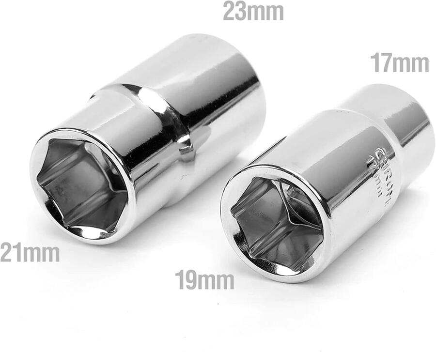 CHIAVE SVITA E AVVITA BULLONI TELESCOPICA SMONTARUOTE AUTO CAMPER 17-19-21-23 mm