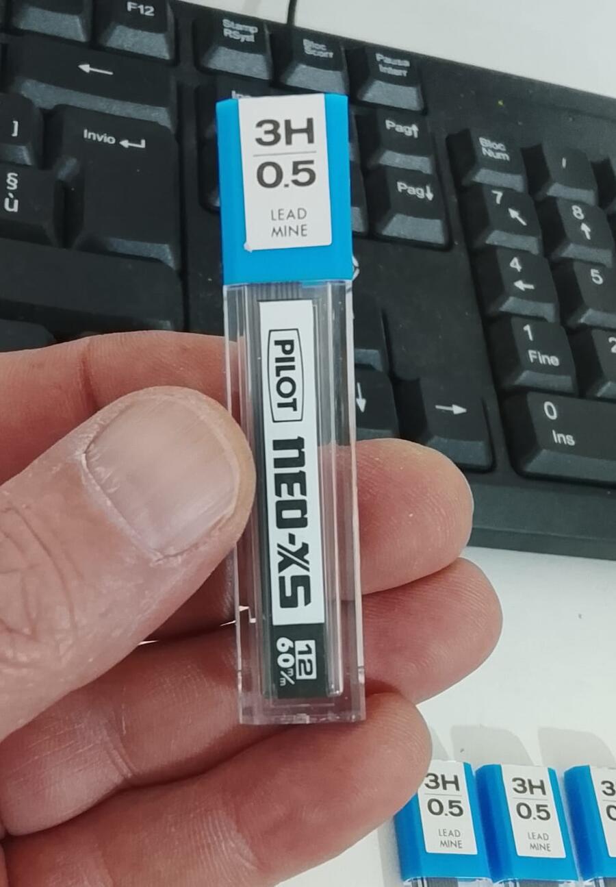 Set 72 Mine Pilot NEO-XS 0.5 3H – Vintage 1973 – Made in Japan – Fondo di Magazzino (NOS)