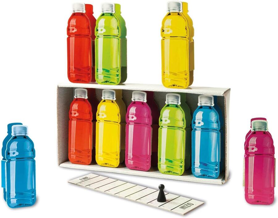 Clementoni - Il Gioco delle Bottiglie, Party Game con 20 Bottiglie, Idea Regalo per Bambini 8+ Anni e Adulti, 2 Giocatori, Made in Italy, Lingua Italiana
