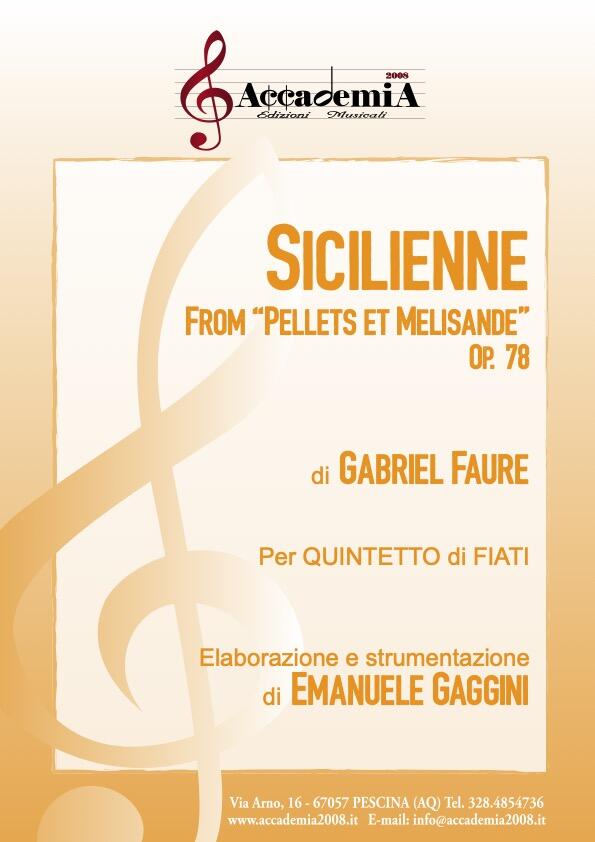 SICILIENNE Op.78 (Quintetto di Fiati) - Emanuele Gaggini / Gabriel Fauré