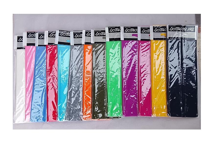 Lotto 6 Fasce Elastiche per Capelli Colori assortiti