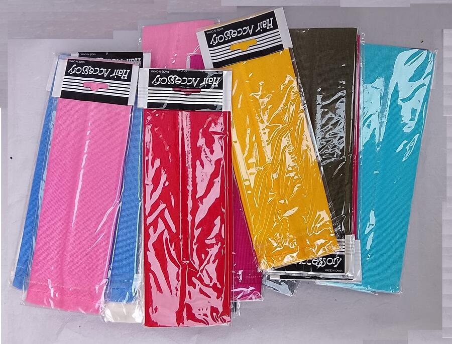 Lotto 6 Fasce Elastiche per Capelli Colori assortiti