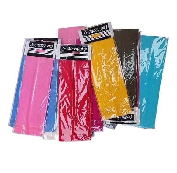 Lotto 6 Fasce Elastiche per Capelli Colori assortiti