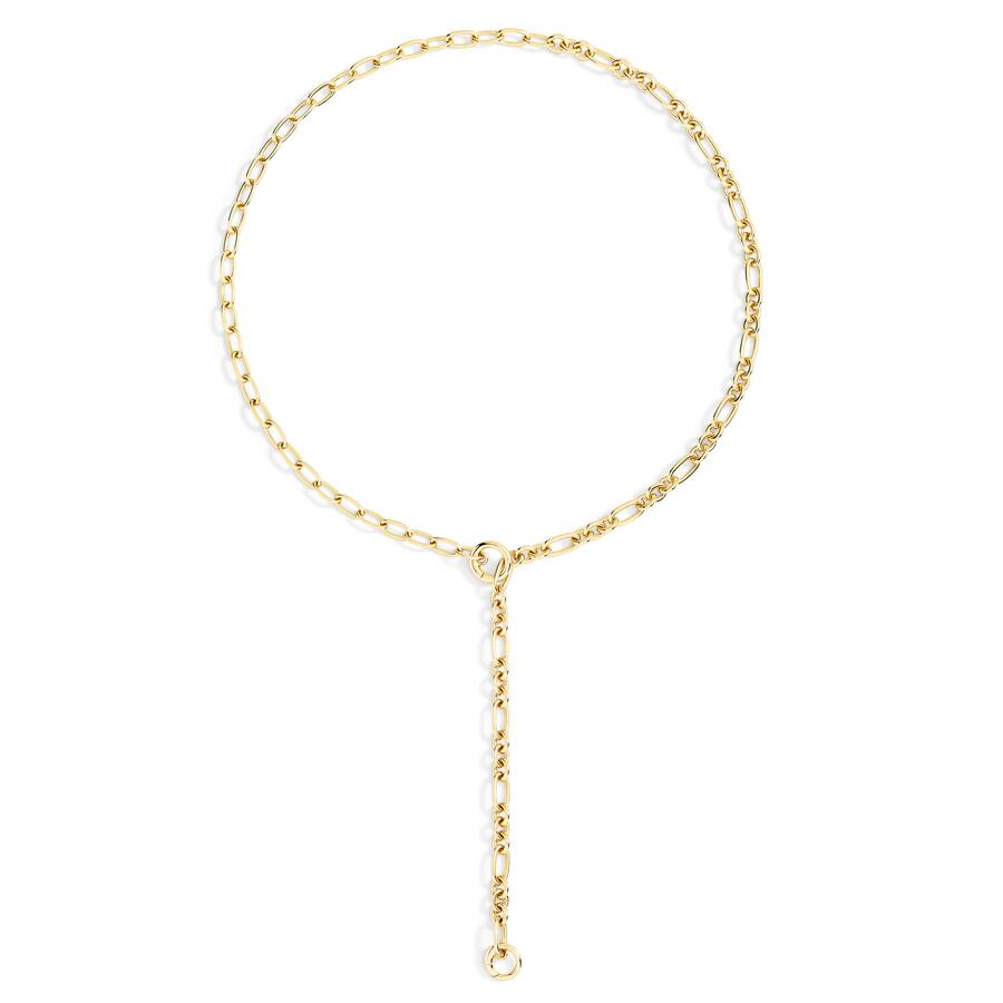 DoDo Collana MAGLIE APRIBILI IN ARGENTO DORATO 