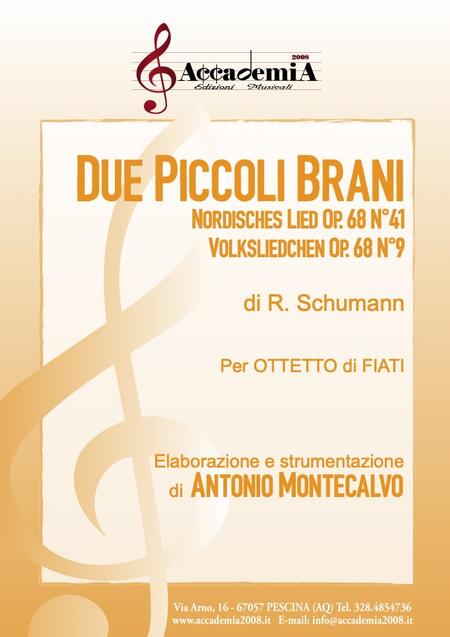 DUE PICCOLI BRANI - Antonio Montecalvo / Robert Schumann