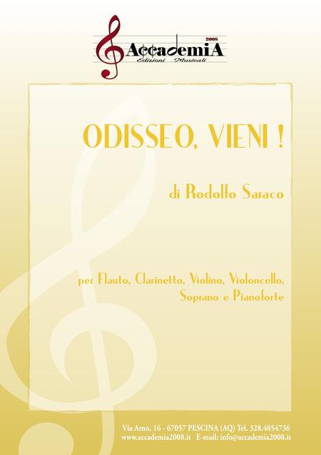 ODISSEO, VIENI ! (Ensemble Miste) - Rodolfo Saraco