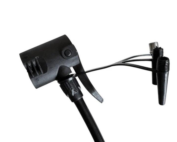 Pompa Manuale ad Aria con Manometro Per Bici Palloni Auto Compressore Portatile