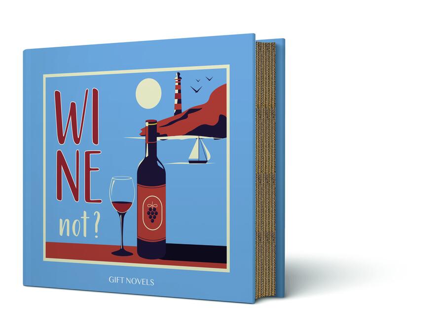 Easy Life -  Set Vino 3 pezzi apribottiglie, tappo e versatore in scatola regalo “Gift Novel”