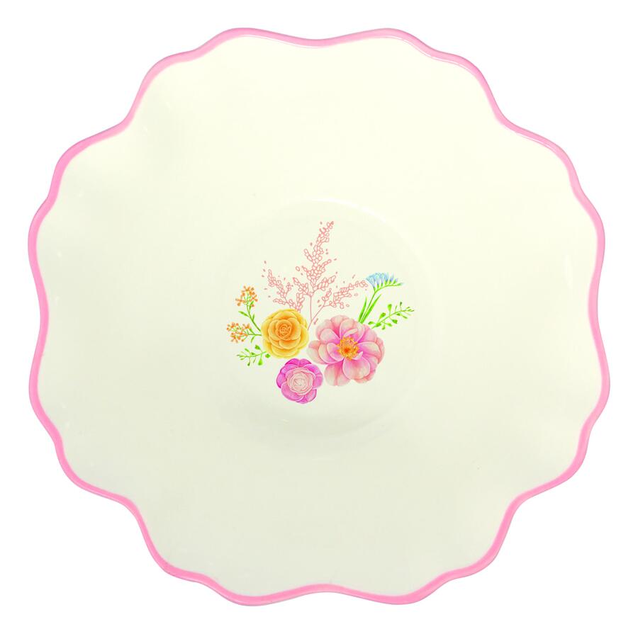 Easy Life - Coppa in Porcellana Ø16 cm Très Jolie – Decorazioni Floreali