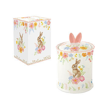 Easy Life - Barattolo in Porcellana Ø11×15 cm Très Jolie con Coperchio – Colour Box