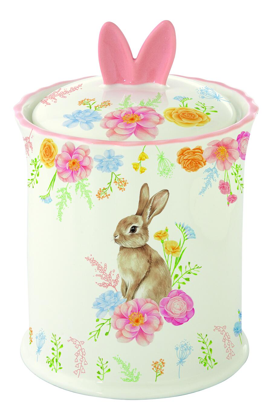 Easy Life - Barattolo in Porcellana Ø11×15 cm Très Jolie con Coperchio – Colour Box