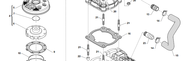 CAMERA DI COMBUSTIONE TM KZ-R2 / KZ-R3