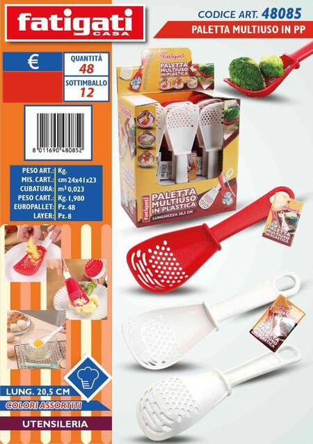 FATIGATI PALETTA MULTIUSO IN PLASTICA cm 20,5
 [Conf.da 12 pezzi]
