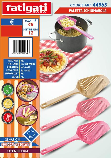 FATIGATI PALETTA SCHIUMAROLA cm 29x9,5
 [Conf.da 12 pezzi]
