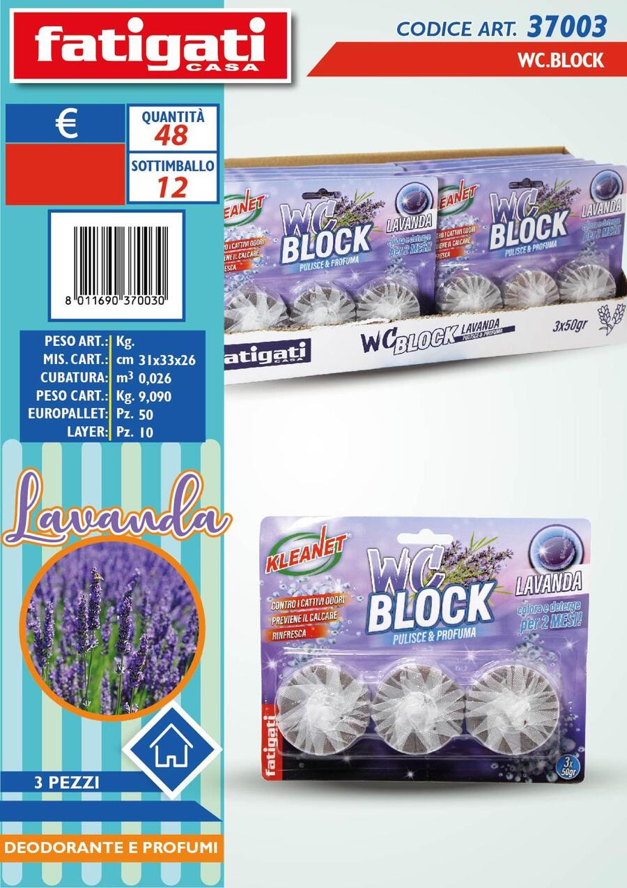FATIGATI WC BLOCK 
 [Conf.da 12 pezzi]