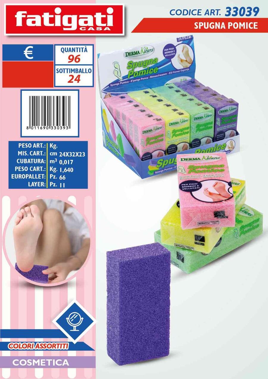 FATIGATI SPUGNA POMICE
 [Conf.da 24 pezzi]