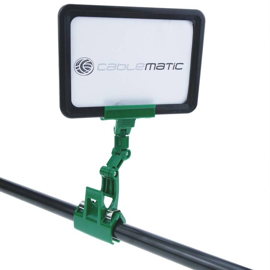 Segnaprezzi Snodabili Multidirezionali con Doppia Clip – Verde Prato