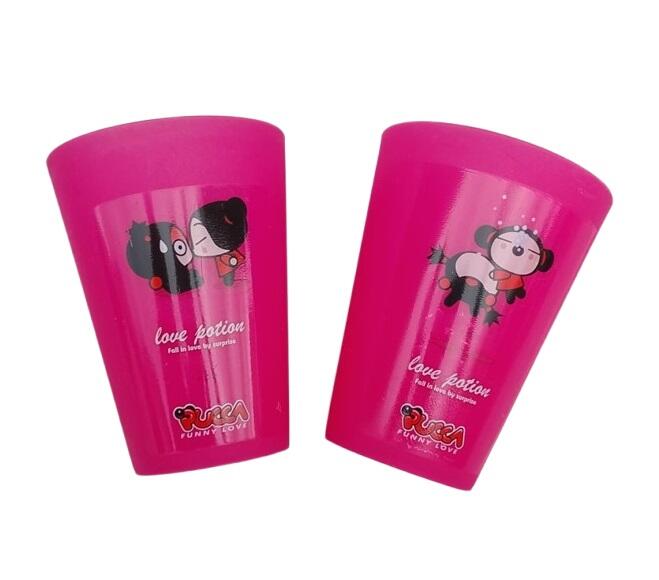 Set 10 Bicchieri Pucca Maxi 500ml + 10 Agitatori Mix Color