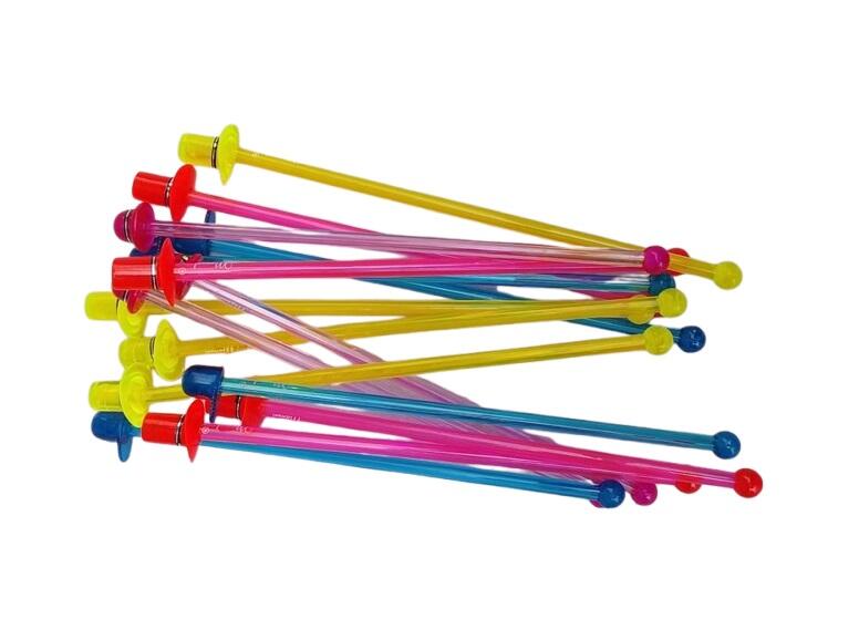 Set 10 Bicchieri Pucca Maxi 500ml + 10 Agitatori Mix Color