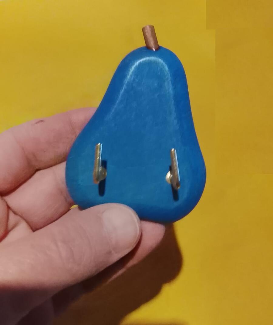 Appendini in Legno Frutta – Mela o Pera, Colori Assortiti 12 pezzi