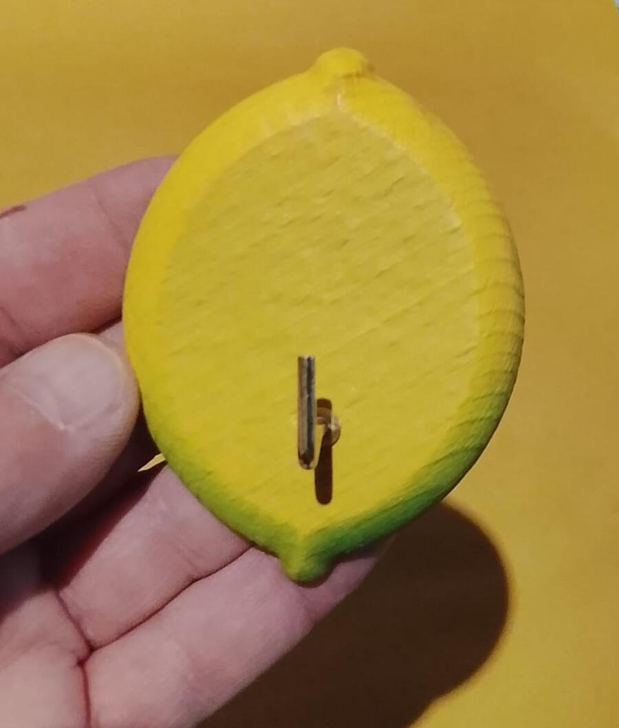 Appendini in Legno Frutta – Mela o Pera, Colori Assortiti 12 pezzi