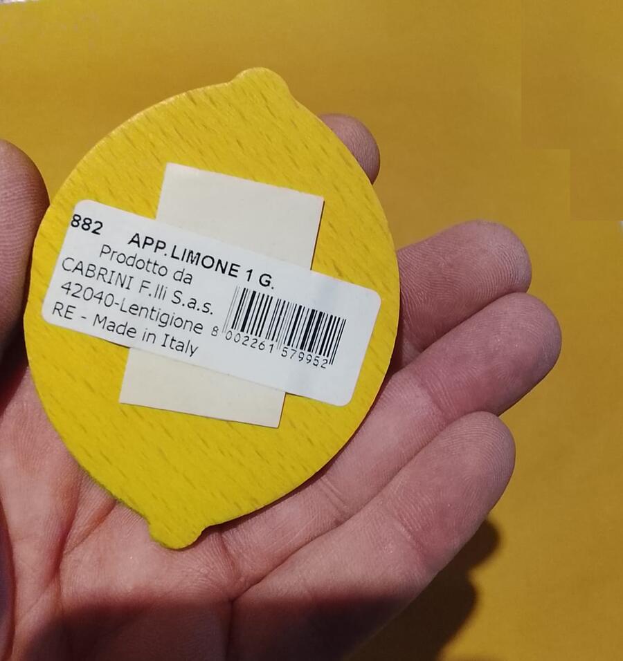 Appendini in Legno Frutta – Mela o Pera, Colori Assortiti 12 pezzi