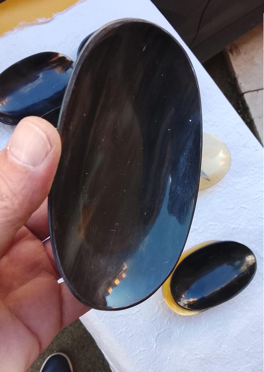 Ciotola  Artigianale in Corno e Osso Lucido