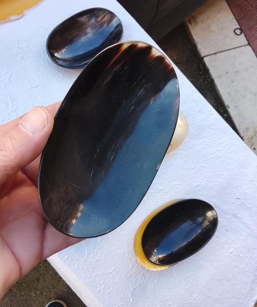 Ciotola  Artigianale in Corno e Osso Lucido
