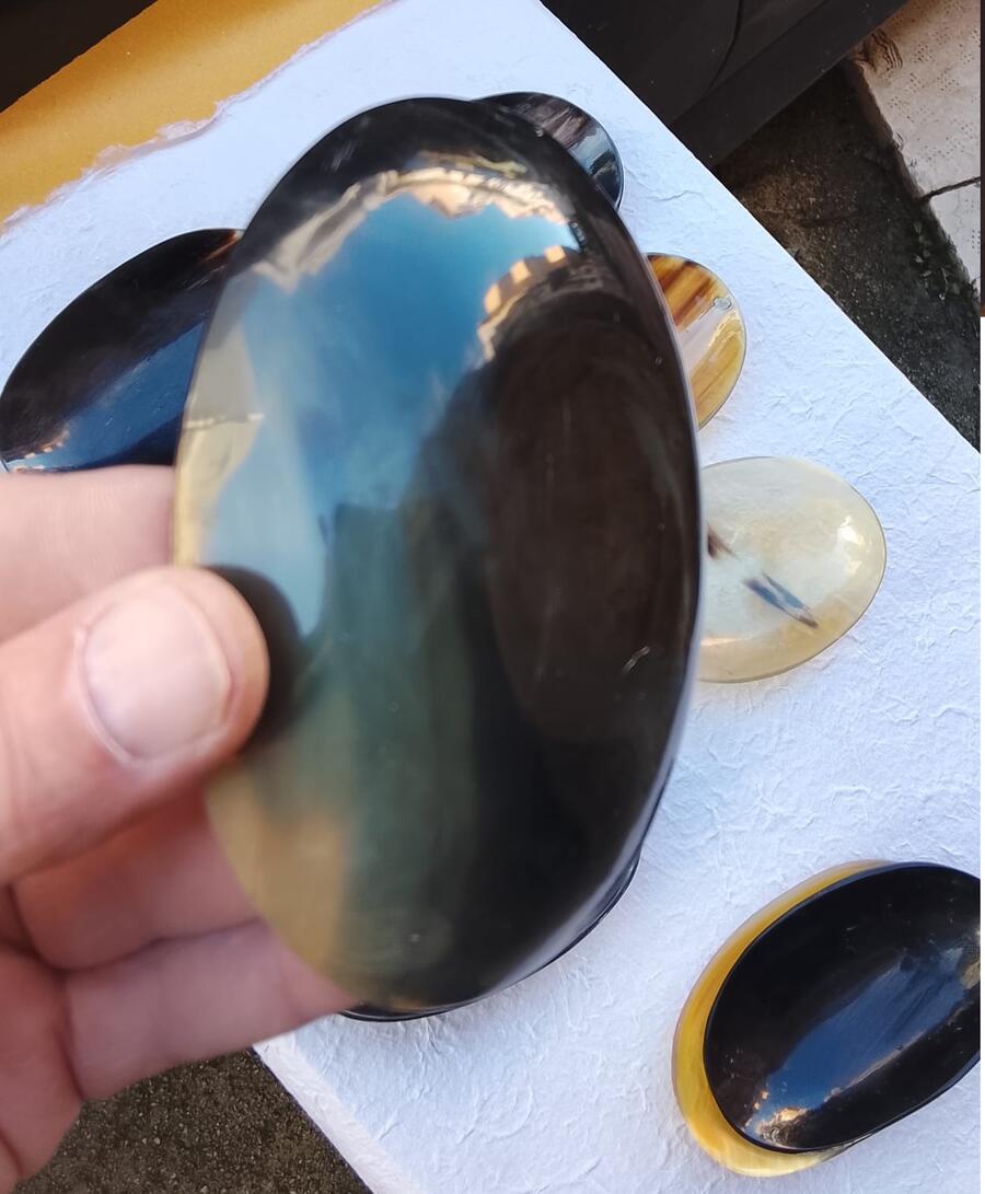 Ciotola  Artigianale in Corno e Osso Lucido