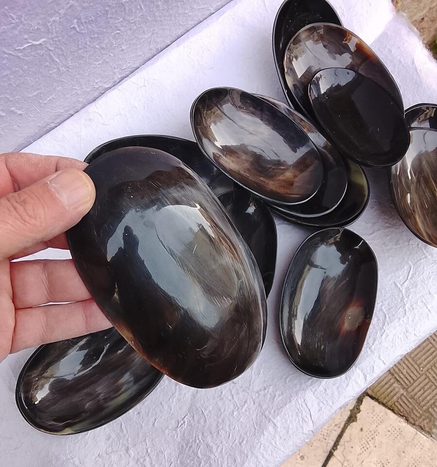 Ciotola  Artigianale in Corno e Osso Lucido