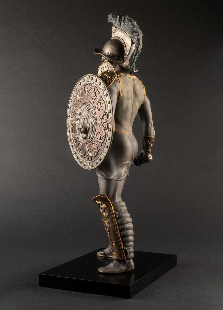 Lladró - Scultura “Gladiatore” – Porcellana Nera Artistica 