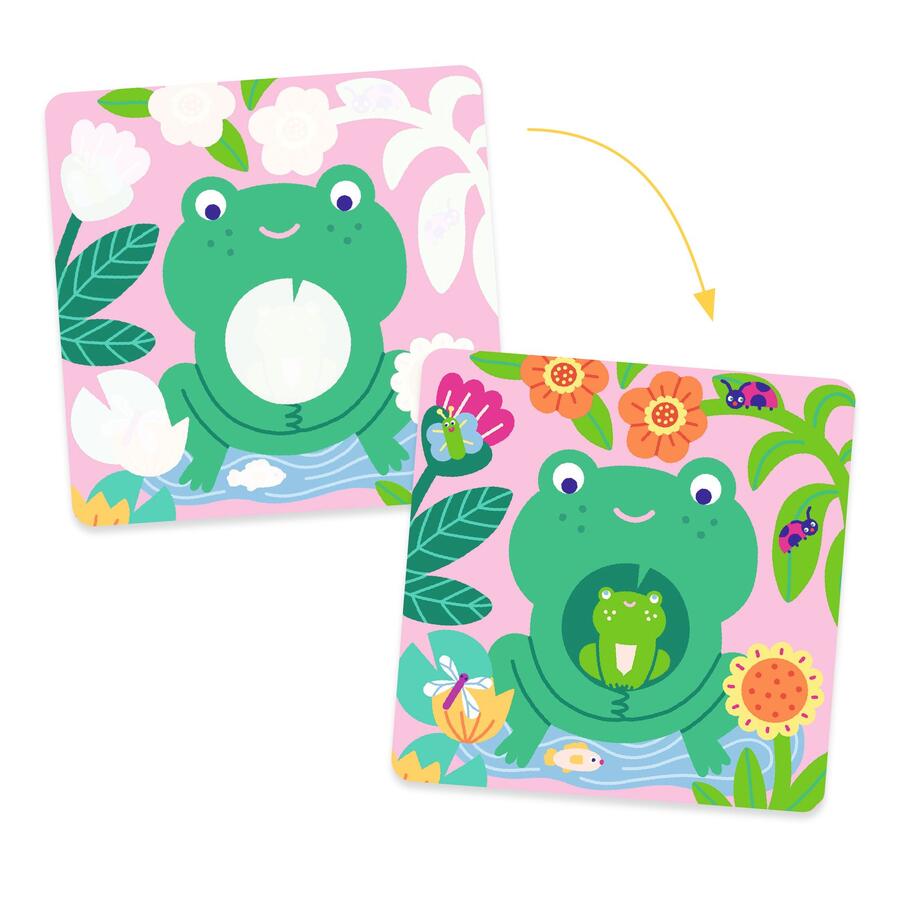 Colori magici per i piccoli - cucù cuccioli nel giardino