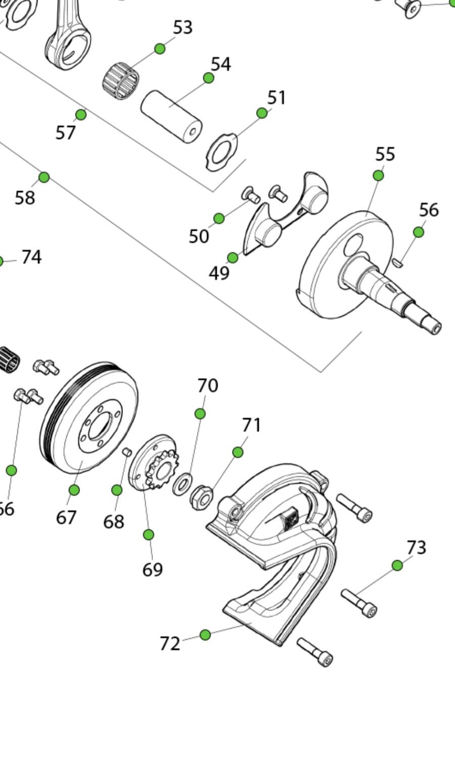 CARTER CAMPANA FRIZIONE ROSSO ROK SVR