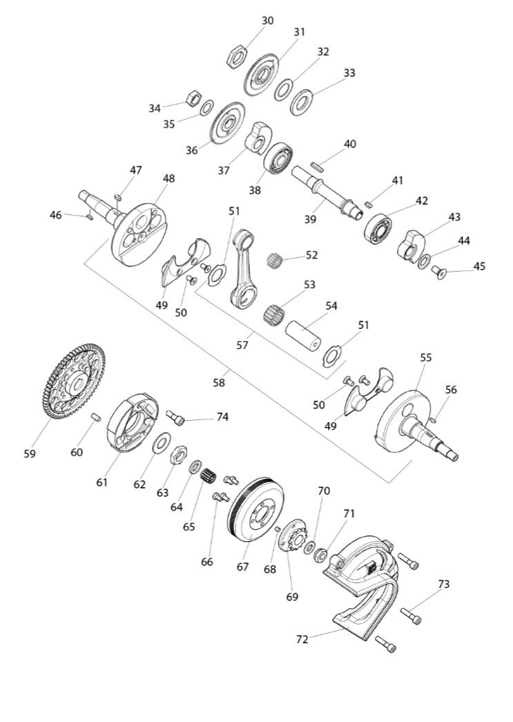 CARTER CAMPANA FRIZIONE ROSSO ROK SVR