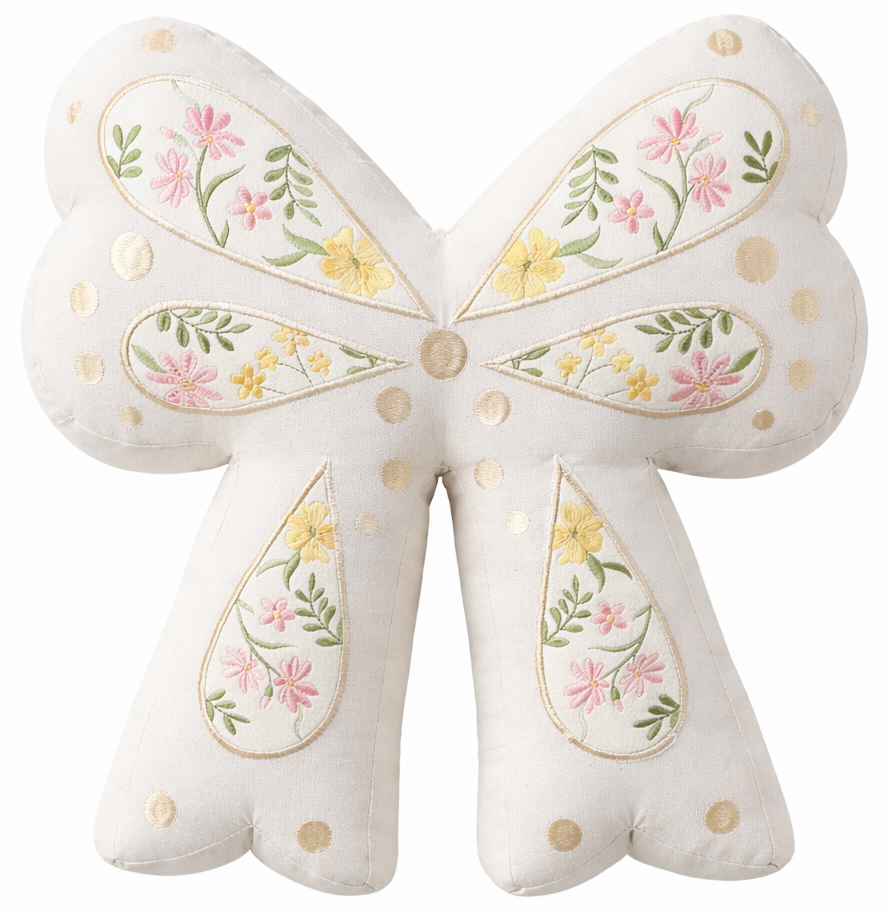 Clodette - Cuscino Fiocco Panna 41×38 cm