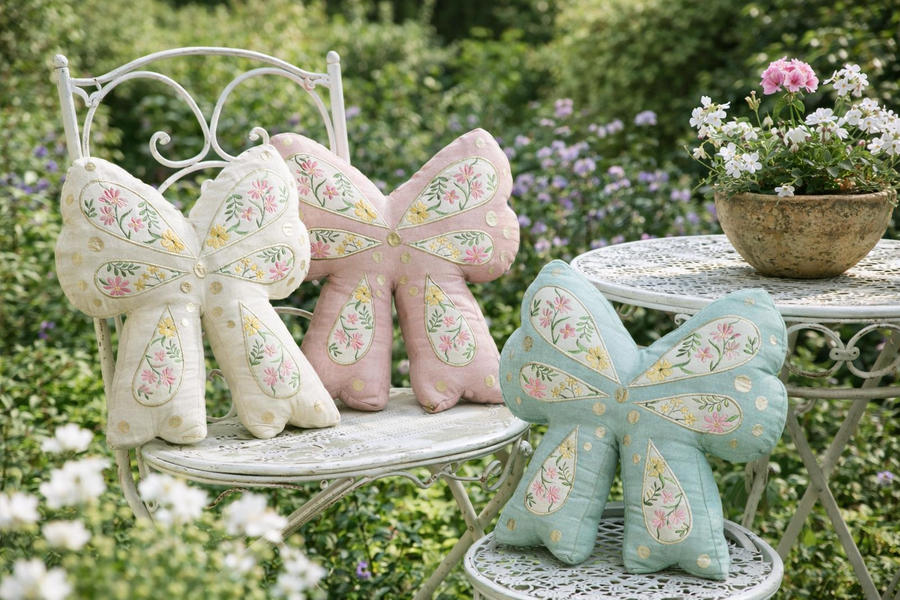 Clodette - Cuscino Fiocco Celeste 41×38 cm