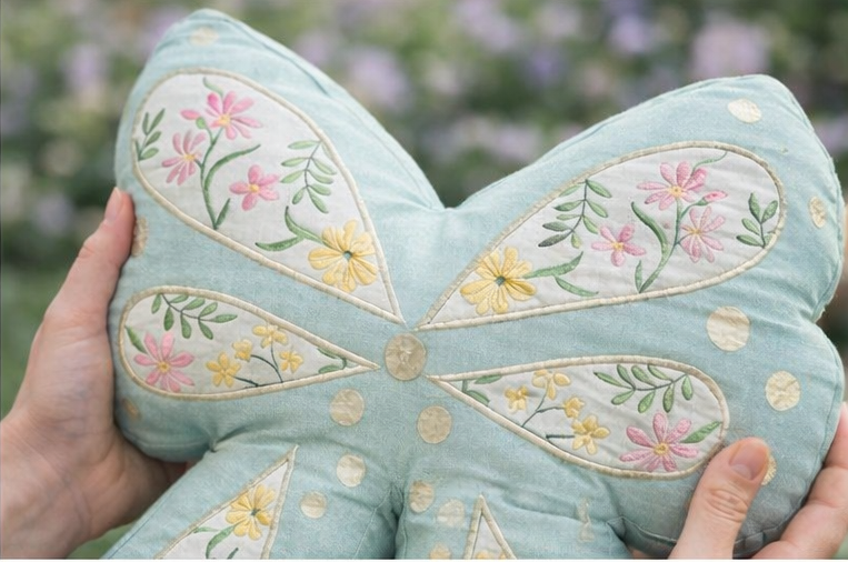 Clodette - Cuscino Fiocco Celeste 41×38 cm