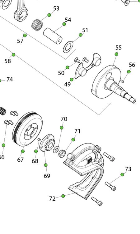 VITE M6 X 25 PER CARTER CAMPANA FRIZIONE ROSSO ROK SVR